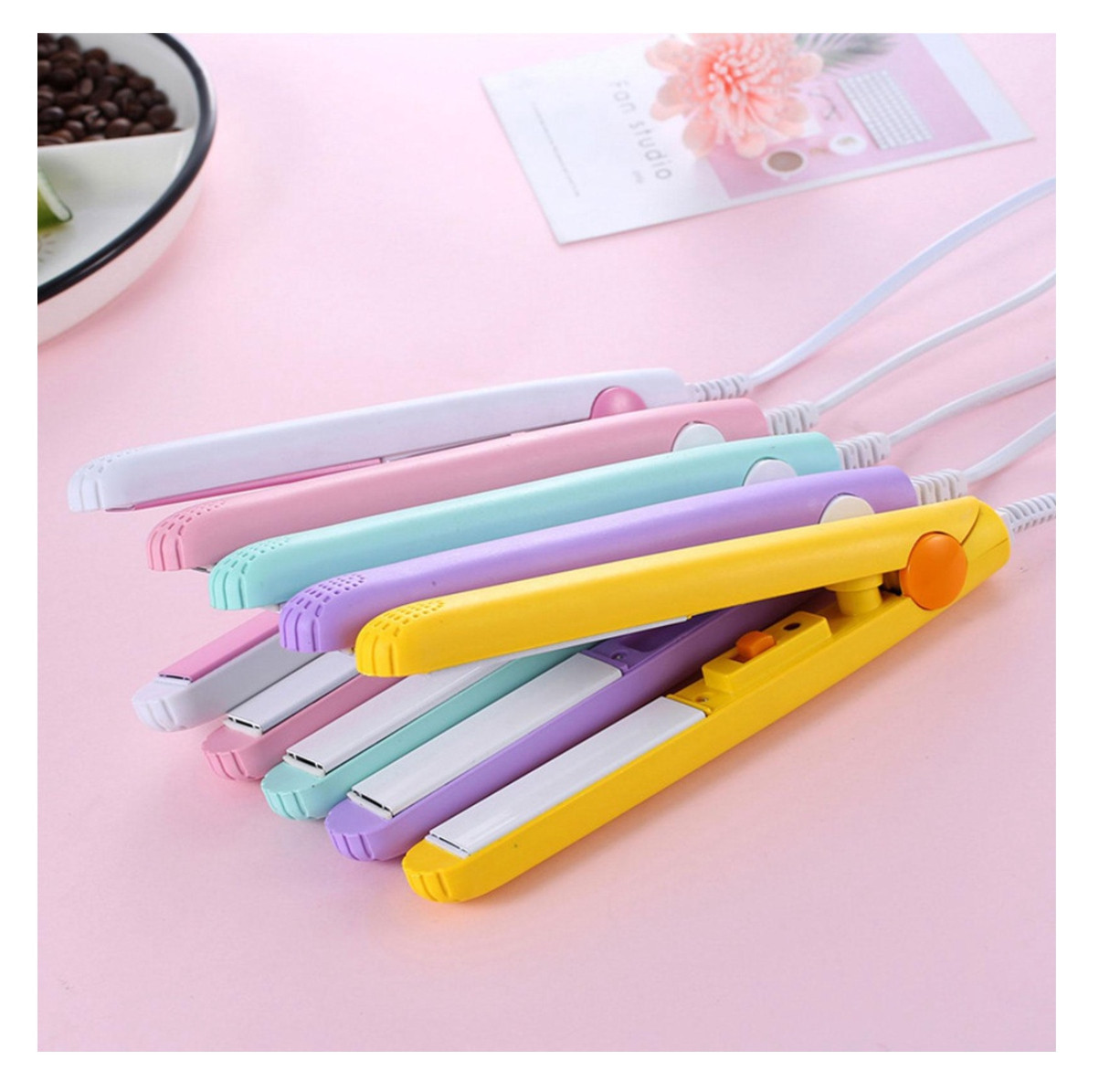 Vista 6 de Mini Plancha Viajera Colores - Color: Azul celeste